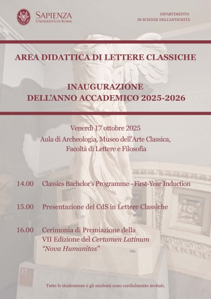 Presentazione CAD in Lettere Classiche - 2025-2026